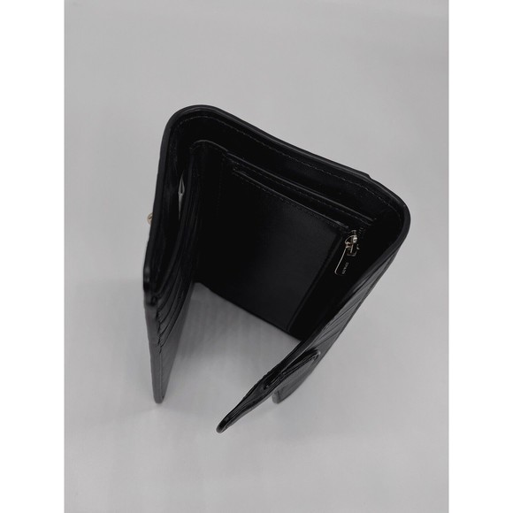 NWT Coach 91192 Jade Medium Envelope Wallet Crocodile Embossed leather Midnight - Picture 6 of 8